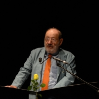 Foto Nicoloro G. 29/02/2016 Milano Panoramica di foto d' archivio di Umberto Eco. nella foto Umberto ospite alla Milanesiana del 26/06/2013.