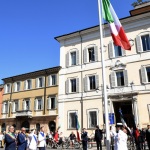 Foto Nicoloro G.   20/07/2022    Ravenna  Cerimonia in occasione del 157° anniversario del Corpo delle Capitanerie di porto. nella foto la cerimonia dell' alza bandiera.