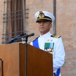 Foto Nicoloro G.   20/07/2022    Ravenna  Cerimonia in occasione del 157° anniversario del Corpo delle Capitanerie di porto. nella foto il capitano di Vascello Francesco Cimmino, comandante del Porto di Ravenna e della Direzione marittima dell' Emilia-Romagna.