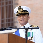 Foto Nicoloro G.   20/07/2022    Ravenna  Cerimonia in occasione del 157° anniversario del Corpo delle Capitanerie di porto. nella foto il capitano di Vascello Francesco Cimmino, comandante del Porto di Ravenna e della Direzione marittima dell' Emilia-Romagna.