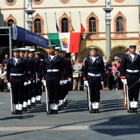 Foto Nicoloro G.   10/05/2015  Ravenna    Diciannovesimo raduno nazionale dei Marinai d' Italia. nella foto fucilieri del battaglione San Marco.