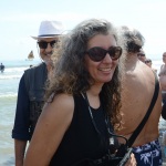 Foto Nicoloro G.   15/08/2019  Cervia ( Ra )   27° edizione di ' Cervia, la spiaggia ama il libro ' con il tradizionale sbarco degli scrittori dalle imbarcazioni storiche. nella foto la fumettista e scrittrice Paola Barbato.
