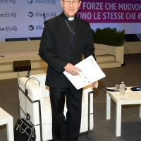 Foto Nicoloro G.   20/08/2018   Rimini   Seconda giornata dell' edizione 2018 del Meeting di C.L. che quest' anno ha per tema ' Le forze che muovono la storia sono le stesse che rendono l' uomo felice '. nella foto Luis Antonio Gokim Tagle, presidente di Caritas Internationalis.