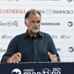 Foto Nicoloro G.   21/08/2021   Rimini    Seconda giornata della 42° edizione del Meeting di Comunione e Liberazione che quest' anno ha per titolo ' Il coraggio di dire io '. nella foto Massimo Garavaglia ministro del Turismo.