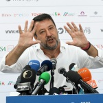 Foto Nicoloro G.   23/08/2022   Rimini   Quarta giornata della 43° edizione del Meeting di C.L. che ha per tema '  Una passione per l' uomo '. nella foto il segretario della Lega Matteo Salvini.