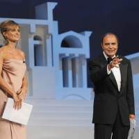 Foto Nicoloro G. 03/09/2011 Venezia Al teatro La Fenice serata finale con premiazione del vincitore del ”Premio Campiello Letteratura” alla sua quarantanovesima edizione. nella foto Serena Autieri – Bruno Vespa