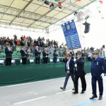 Foto Nicoloro G.   08/05/2022   Rimini  Giornata conclusiva della 93° Adunata Nazionale Alpini che culmina con la sfilata generale davanti alle autorita' militari e civili e una folla di spettatori. nella foto lo stendardo dei Reduci di Russia.