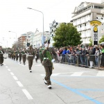 Foto Nicoloro G.   08/05/2022   Rimini  Giornata conclusiva della 93° Adunata Nazionale Alpini che culmina con la sfilata generale davanti alle autorita' militari e civili e una folla di spettatori. nella foto la fanfara dell Brigata Julia.