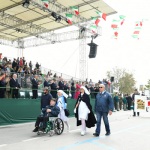 Foto Nicoloro G.   08/05/2022   Rimini  Giornata conclusiva della 93° Adunata Nazionale Alpini che culmina con la sfilata generale 
davanti alle autorita' militari e civili e una folla di spettatori. nella foto la delegazione della Germania.