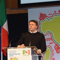 Foto Nicoloro G. 28-29/01/2017 Rimini Assemblea nazionale amministratori locali. nella foto il segretario PD Matteo Renzi.