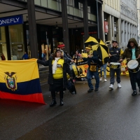 Foto Nicoloro G. 01/05/2016 Manifestazione con corteo per la ricorrenza del I° Maggio. nella foto manifestanti dell' Equador.
