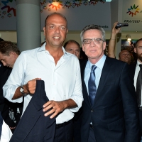 Foto Nicoloro G. 22/08/2016 Rimini Quarta giornata della trentasettesima edizione del Meeting di Rimini che ha per titolo ' Tu sei un bene per me '. Inaugurata dal Capo dello Stato questa manifestazione si svolge per sette giorni tra incontri, dibattiti, mostre. nella foto il ministro Angelino Alfano con il suo collega tedesco Thomas de Maizière.
