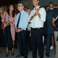 Foto Nicoloro G. 22/08/2016 Rimini Quarta giornata della trentasettesima edizione del Meeting di Rimini che ha per titolo ' Tu sei un bene per me '. Inaugurata dal Capo dello Stato questa manifestazione si svolge per sette giorni tra incontri, dibattiti, mostre. nella foto il ministro Angelino Alfano con il suo collega tedesco Thomas de Maizière durante la visita alla mostra sull' Immigrazione.