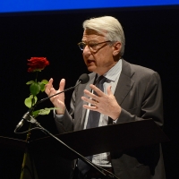 Foto Nicoloro G. Milano 26/06/2017 Con la presenza del ministro dei Beni Culturali si e' aperta ufficialmente la 18° edizione de ' La Milanesiana ' che quest' anno ha per tema ' Paura e Coraggio '. nella foto il giornalista Ferruccio de Bortoli.