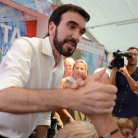 Foto Nicoloro G.   09/09/2018   Ravenna    Serata di chiusura della Festa Nazionale de l\' Unita\'. nella foto il segretario nazionale del PD Maurizio Martina.