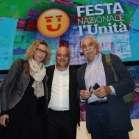 Foto Nicoloro G.   01/09/2018   Ravenna  Continua la Festa Nazionale de l' Unita'. nella foto da sinistra Anna Rossomando, Giuseppe Antoci e Armando Spataro.