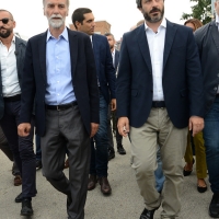 Foto Nicoloro G.   03/09/2018  Ravenna     Festa Nazionale de 
L' Unitaì. nella foto il presidente della Camera Roberto Fico e Graziano Delrio.