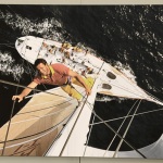 Foto Nicoloro G.   29/08/2023   Ravenna    Anteprima della mostra sull'imbarcazione ''Il Moro di Venezia'' /'America's Cup 1992.  nella foto una delle foto in mostra.