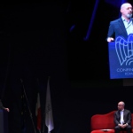 Foto NIcoloro G.   04/07/2022  Ravenna   Assemblea generale Confindustria Romagna 2022 dal titolo ' Energia per crescere. La transizione energetica tra sfide e nuovi equilibri '. nella foto Stefano Bonaccini governatore dell' Emilia-Romagna.