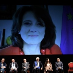 Foto Nicoloro G.   14/07/2022   Ravenna   Seconda giornata conclusiva dell' Assemblea nazionale delle Province. nella foto in videoconferenza la ministra Elena Bonetti.