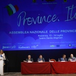 Foto Nicoloro G.   13/07/2022   Ravenna   Assemblea nazionale delle Province. nella foto il palco durante l' intervento di Silvia Chiassai Martini vicepresidente UPI e presidente Provincia di Arezzo.