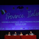 Foto Nicoloro G.   13/07/2022   Ravenna   Assemblea nazionale delle Province. nella foto il palco durante lì intervento di Michele de Pascale presidente UPI.