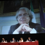 Foto Nicoloro G.   13/07/2022   Ravenna   Assemblea nazionale delle Province. nella foto in collegamento video il ministro Renato Brunetta.
