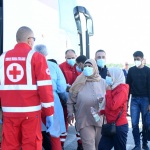 Foto Nicoloro G.   25/09/2023   Porto Corsini  ( RA )   Ha attraccato alla banchina di Porto Corsini (RA) la nave Life Support di Emergency con 28 migranti a bordo, di cui 11 adulti, nove donne e 8 minori accompagnati. La maggior parte di origine siriana e cinque libici. Appena sbarcati sono stati trasferiti su un autobus della Croce Rossa e portati all' ospedale di Ravenna per accertamenti e identificazione. nella foto i naufraghi appena sbarcati vengono accompagnati sull' autobus della Croce Rossa che li portera' all' ospedale di Ravenna per accertamenti accurati ed identificazione.
