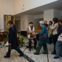 Foto Nicoloro G. 30/05/2013 Milano E' stata allestita nel Piccolo Teatro di via Rovello la camera ardente per Franca Rame, l' attrice si è spenta a 84 anni nella sua casa di Porta Romana a Milano. nella foto Dario Fo