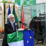 Foto Nicoloro G.   01/10/2020  Conselice ( RA ) Celebrazione del 14° anniversario del Monumento alla Liberta' di Stampa. nella foto Ivano Artioli, presidente ANPI della provincia di Ravenna.