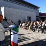 Foto Nicoloro G.   01/10/2022   Conselice ( RA )   Celebrazione del XVI° anniversario del monumento alla stampa clandestina e alla liberta' di stampa. nella foto la sindaca di Conselice Paola Pula.