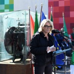 Foto Nicoloro G.   01/10/2022   Conselice ( RA )   Celebrazione del XVI° anniversario del monumento alla stampa clandestina e alla liberta' di stampa. nella foto la giornalista Rai Stefania Battistini.