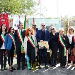 Foto Nicoloro G.   01/10/2022   Conselice ( RA )   Celebrazione del XVI° anniversario del monumento alla stampa clandestina e alla liberta' di stampa. nella foto di gruppo i sindaci dei comuni della Bassa Romagna.