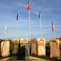 Foto Nicoloro G. 01/10/2012 Conselice ( Ravenna ) Celebrazioni per il sesto anniversario del Monumento alla Stampa Clandestina e alla Libertà di Stampa, secondo in Europa con l' altro che si trova nella città di Almeria in Spagna. nella foto Il monumento