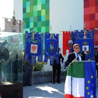 Foto Nicoloro G. 01/10/2012 Conselice ( Ravenna ) Celebrazioni per il sesto anniversario del Monumento alla Stampa Clandestina e alla Libertà di Stampa, secondo in Europa con l' altro che si trova nella città di Almeria in Spagna. nella foto Franco Siddi