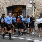 01/09/2022   Ravenna   Per il centenario dello Scautismo a Ravenna allestita una mostra dal titolo ' Sulle tracce degli scout '. nella foto un gruppo di scout.