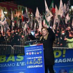 Foto Nicoloro G.   24/01/2020   Ravenna    Chiusura della campagna elettorale per le regionali dell' Emilia-Romagna. nella foto la presidente di Fratelli d' Italia Giorgia Meloni.