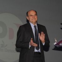 Foto Nicoloro G. 01/02/2013 Firenze Evento di grande importanza, forse unico, che vede insieme in questa campagna elettorale il sindaco di Firenze e il segretario generale del PD. nella foto Pierluigi Bersani
