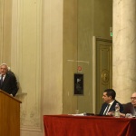 Foto Nicoloro G.   06/02/2023   Ravenna   Convegno sul tema ' Presenza e attualita' di Ugo La Malfa '. nella foto l' ex ministro Giorgio La Malfa.