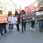Foto Nicoloro G.   01/05/2022   Milano  Corteo del 1° Maggio all' insegna della Pace e dei Diritti sul Lavoro. nella foto manifestanti del Tigray denunciano il genocidio della propria gente.
