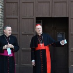 Foto Nicoloro G.   12/09/2021   Ravenna   Questa giornata segna il culmine delle celebrazioni dei 700 anni dalla morte di Dante. nella foto l' arcivescovo Lorenzo Ghizzoni, a sinistra, e il cardinale Gianfranco Ravasi.