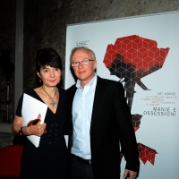 Foto Nicoloro G. 22/06/2015 Milano Si è aperta ufficialmente la sedicesima edizione de " La Milanesiana ". nella foto lo scrittore David Grossman ed Elisabetta Sgarbi.