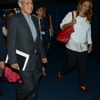 Foto Nicoloro G.   24/08/2015    Rimini    Quinta giornata dell' edizione 2015 del Meeting di C.L. dal titolo ' Di che è mancanza questa mancanza, cuore, che a un tratto ne sei pieno ? '. nella foto Julian Carron, presidente Fraternit' di C.L. e la neo presidente Rai Monica Maggioni.