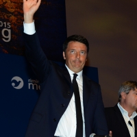 Foto Nicoloro G.   25/08/2015    Rimini    Sesta giornata dell' edizione 2015 del Meeting di C.L. dal titolo ' Di che è mancanza questa mancanza, cuore, che a un tratto ne sei pieno ? '. nella foto il premier Matteo Renzi.