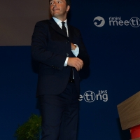 Foto Nicoloro G.   25/08/2015    Rimini    Sesta giornata dell' edizione 2015 del Meeting di C.L. dal titolo ' Di che è mancanza questa mancanza, cuore, che a un tratto ne sei pieno ? '. nella foto il premier Matteo Renzi.