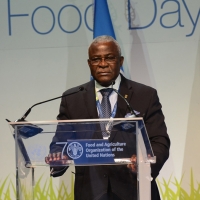 Foto Nicoloro G.   16/10/2015    Milano  In occasione della Giornata Mondiale dell' Alimentazione si e' svolto in Expo un incontro al quale hanno preso parte il Capo di Stato e il segretario generale delle Nazioni Unite. nella foto Kanayo F. Nwanze, presidente IFAD.