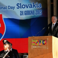 Foto Nicoloro G.  24/06/2015  Milano    Nell' ambito di Expo 2015 si è svolta la Giornata Nazionale della Slovacchia. nella foto il presidente slovacco Andrey Kiska.