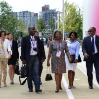 Foto Nicoloro G.  31/07/2015   Milano    Nell' ambito di Expo 2015 si svolge la Conferenza Internazionale dei ministri della Cultura di piÃ¹ di 80 paesi presenti. nella foto l' arrivo di alcuni ministri,