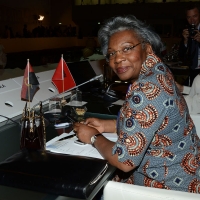Foto Nicoloro G.  31/07/2015   Milano    Nell' ambito di Expo 2015 si svolge la Conferenza Internazionale dei ministri della Cultura di piÃ¹ di 80 paesi presenti. nella foto il ministro dell' Angola.