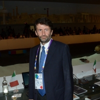 Foto Nicoloro G.  31/07/2015   Milano    Nell' ambito di Expo 2015 si svolge la Conferenza Internazionale dei ministri della Cultura di piÃ¹ di 80 paesi presenti. nella foto il nostro ministro Dario Franceschini.